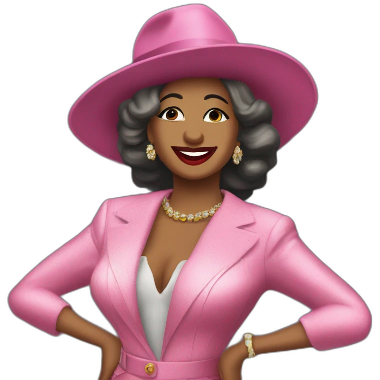 celia cruz with hat and dark hair - iterate again, please center the image emoji