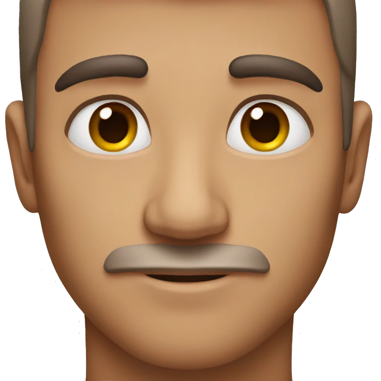 Man with brown eyes  emoji