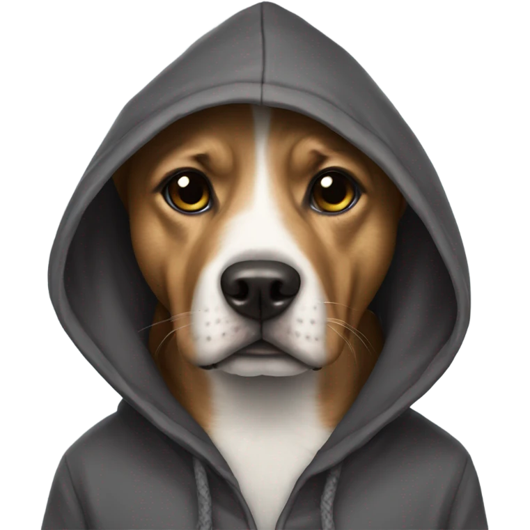 Dog with hoodie emoji
