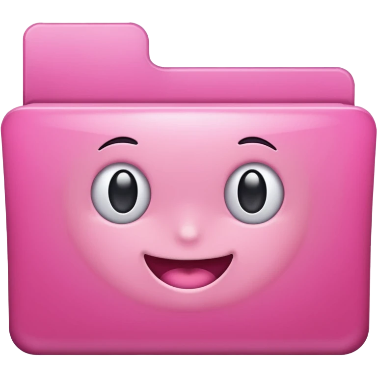 simple pink folder emoji