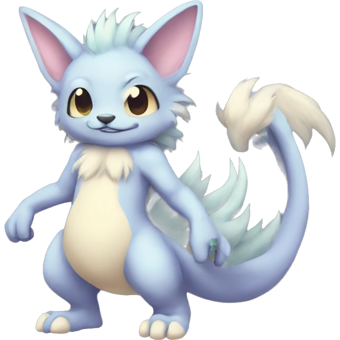 Pastel Anthro Furry Fakémon Full Body emoji