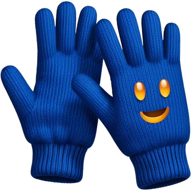 winter gloves emoji
