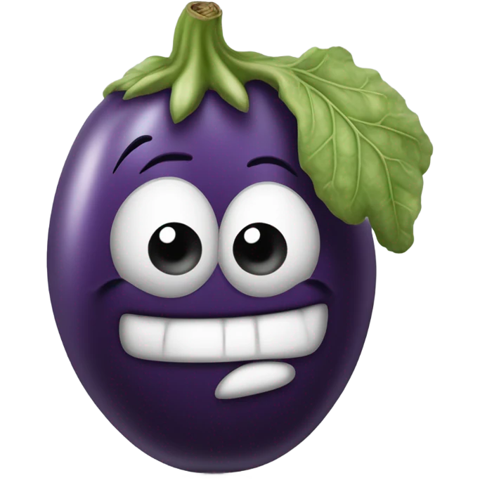Very tired eggplant emoji