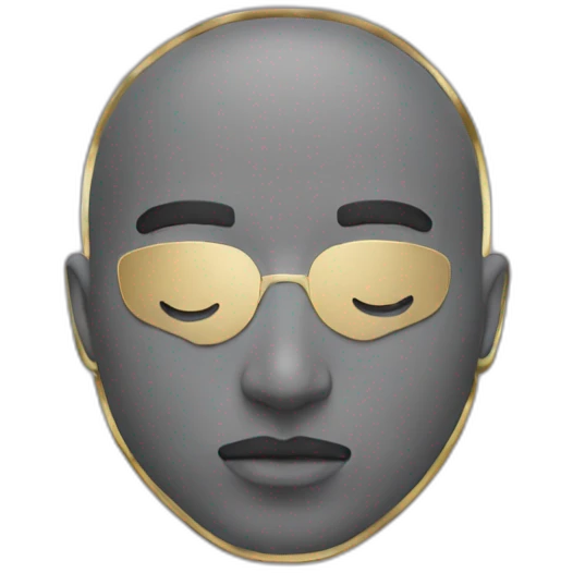 Drake ovo logo with golden outlines emoji