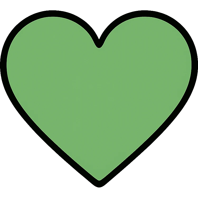 Green heart icon emoji