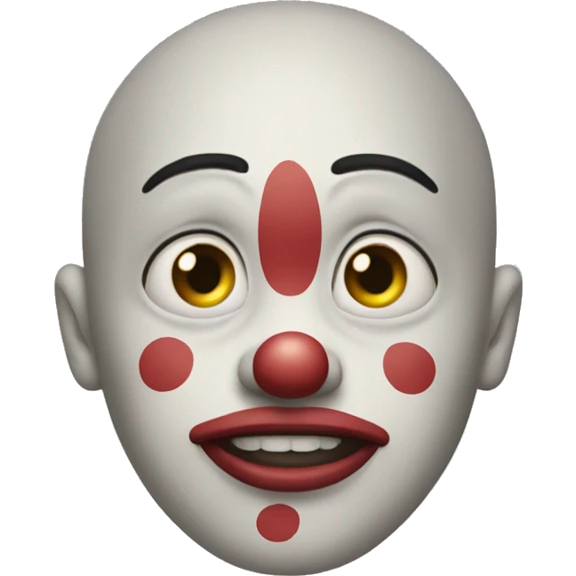 Removing clown face emoji