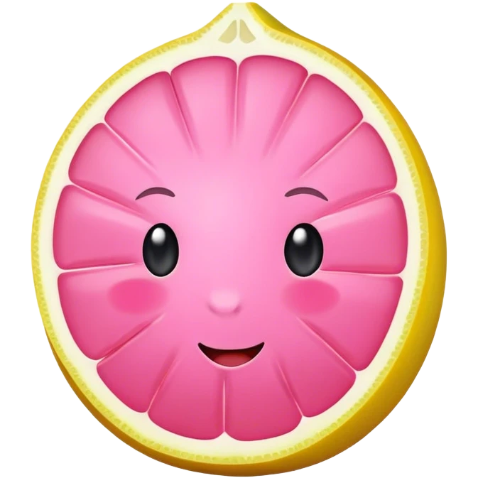 Pink lemon emoji