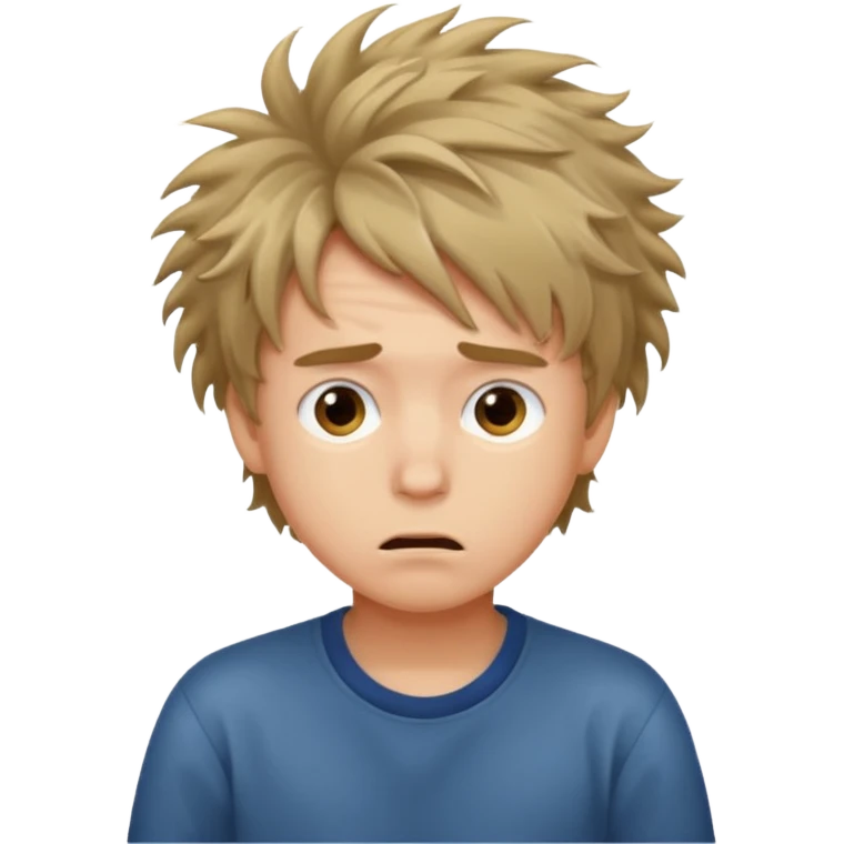 Confused boy emoji