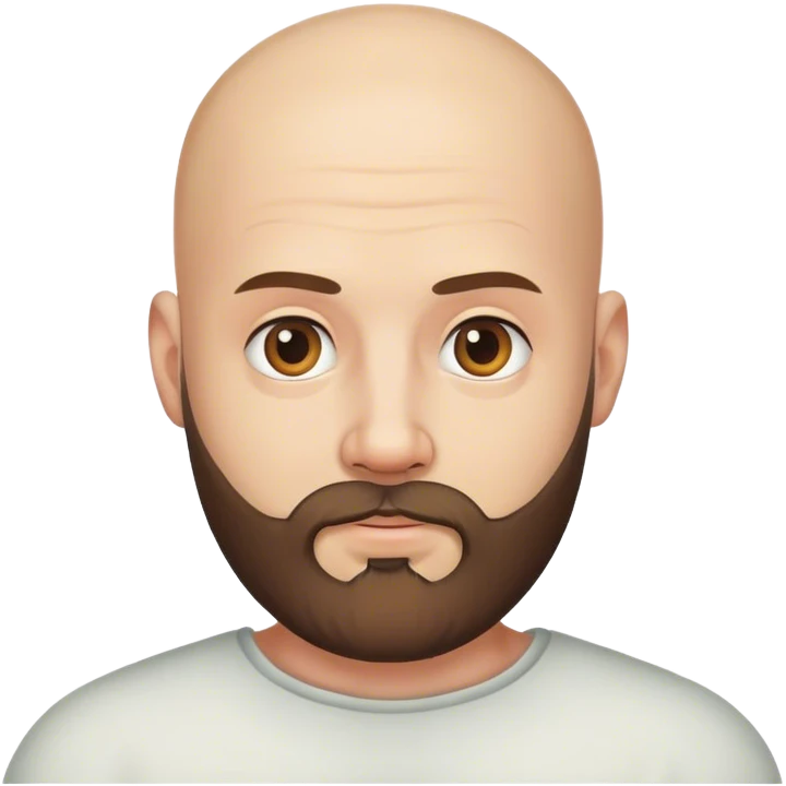 bald man with beard emoji