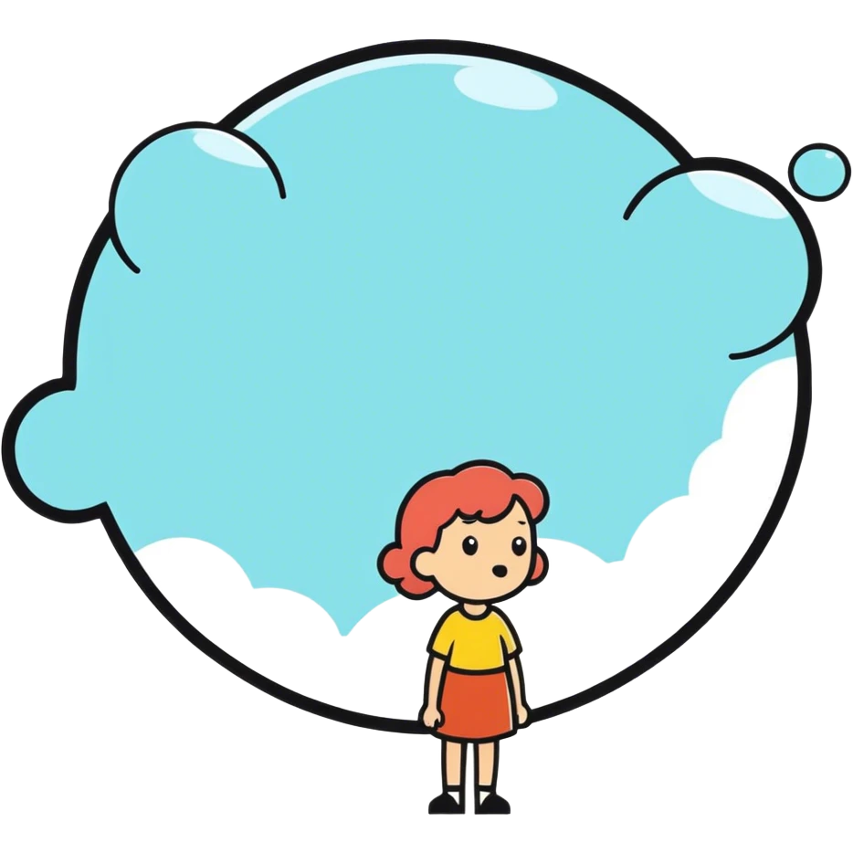 “Meg” in a cloud bubble  emoji