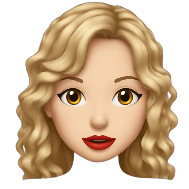 taylor swift and girl kissing emoji