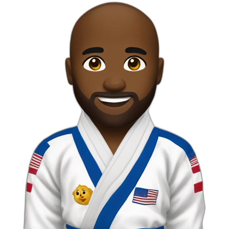 Teddy Riner en judogi emoji