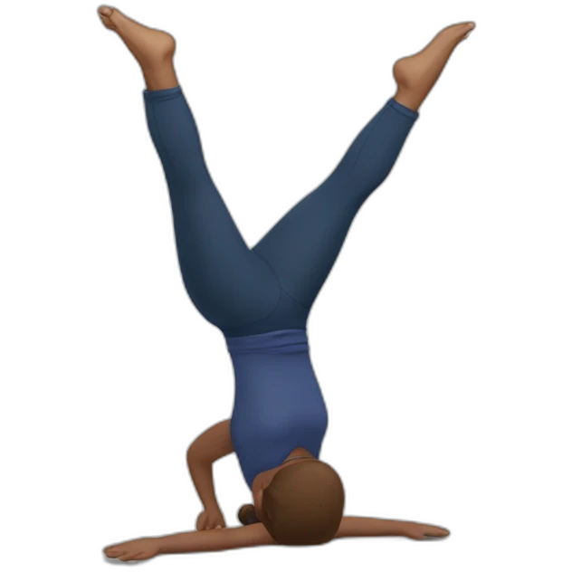 handstand open arms emoji