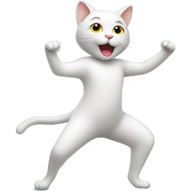 Un chat qui danse emoji