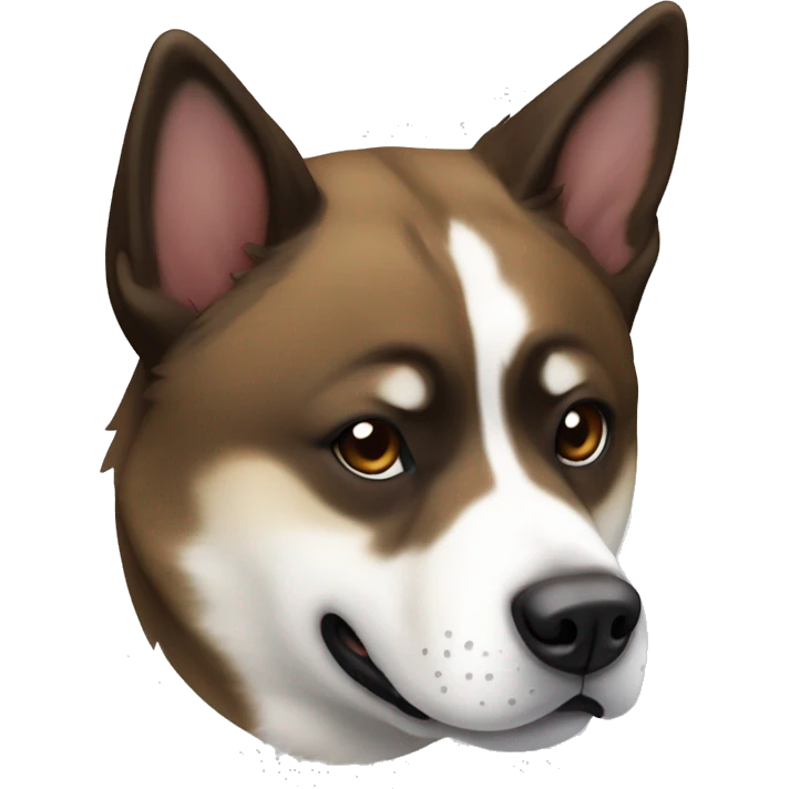 Brindle Japanese Akita inu emoji