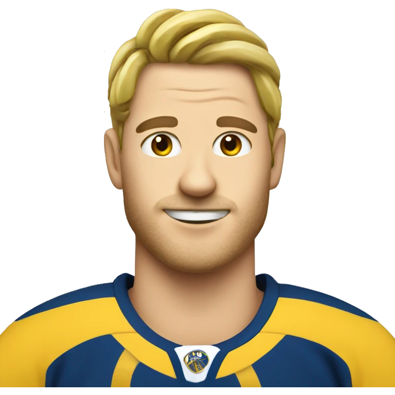 a hockey player with a banana emoji