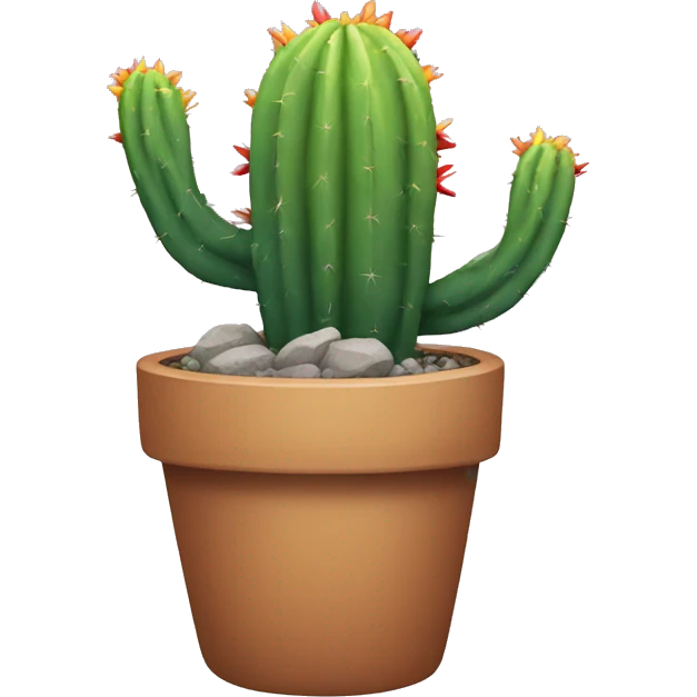 Rainbow cactus emoji