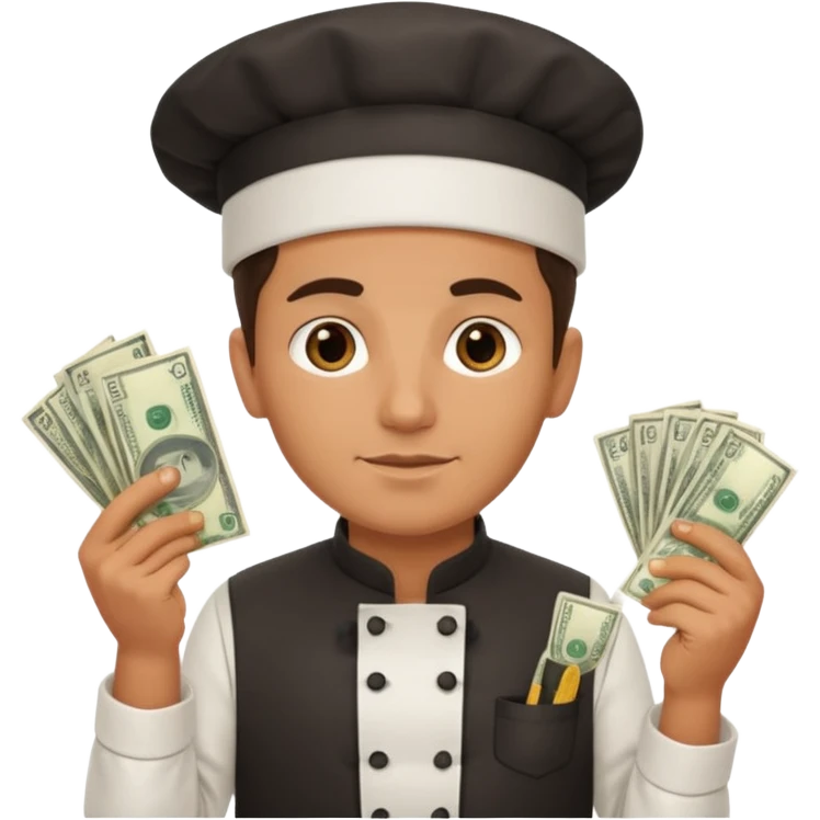 chef holding money emoji