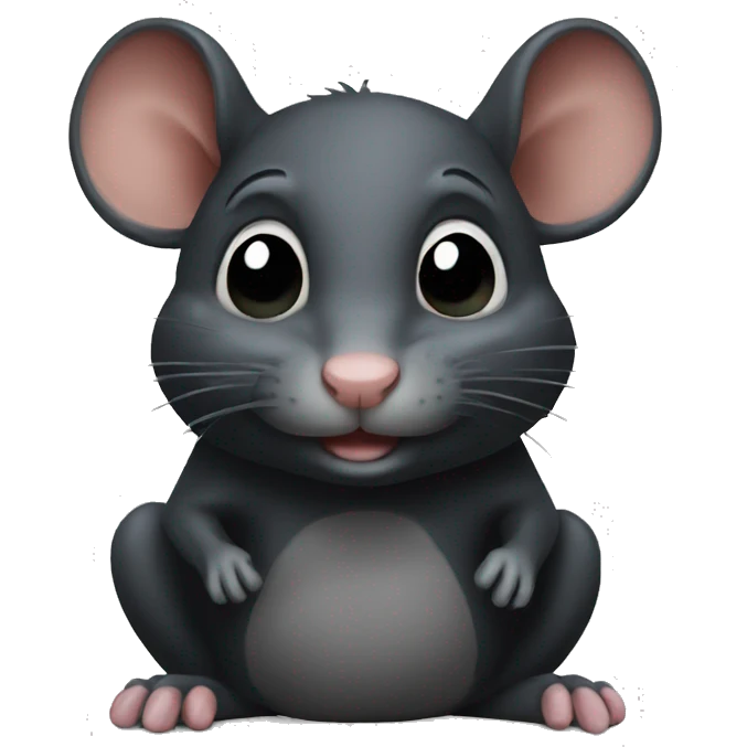 Black rat as  emoji