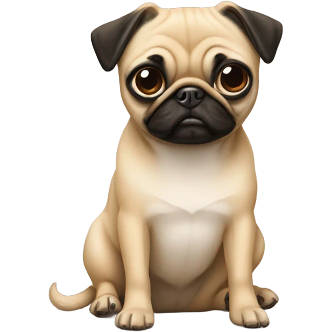 Pug With chihuahua  emoji