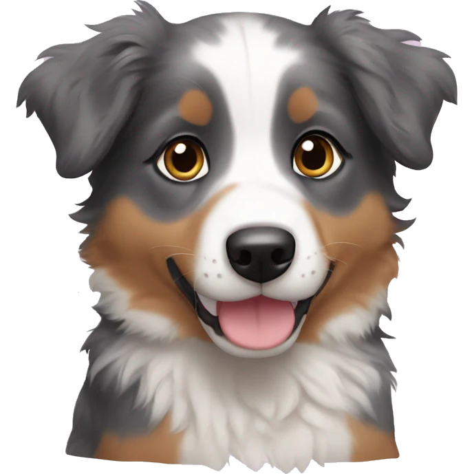 mini Australian shepherd puppy emoji