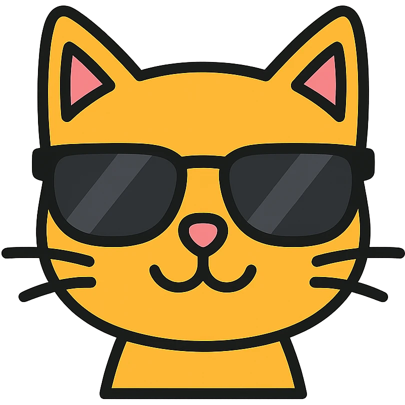 cat wearing sunglasses emoji
