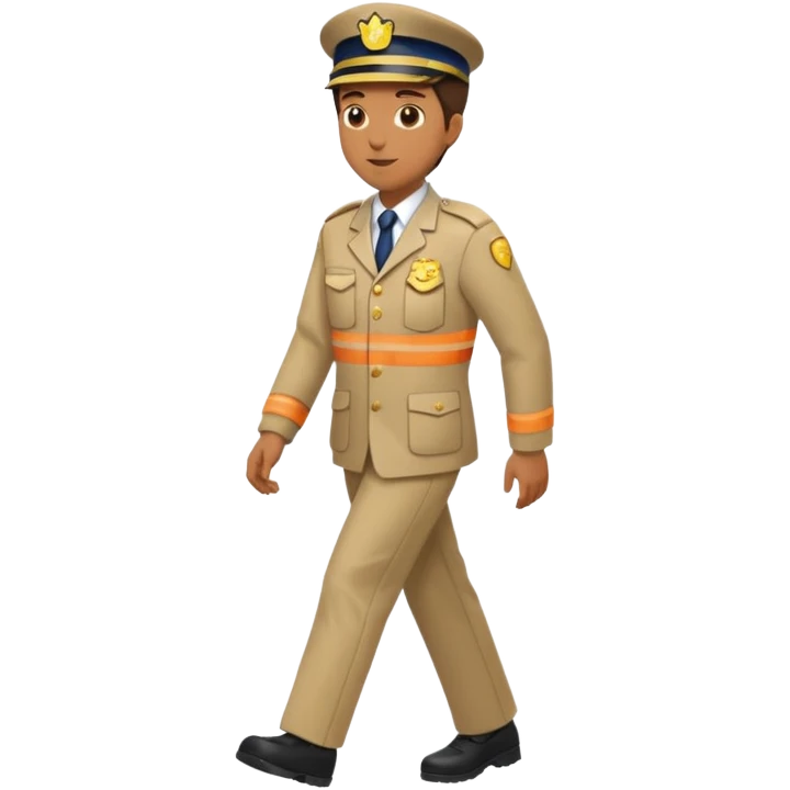 council worker walking right emoji