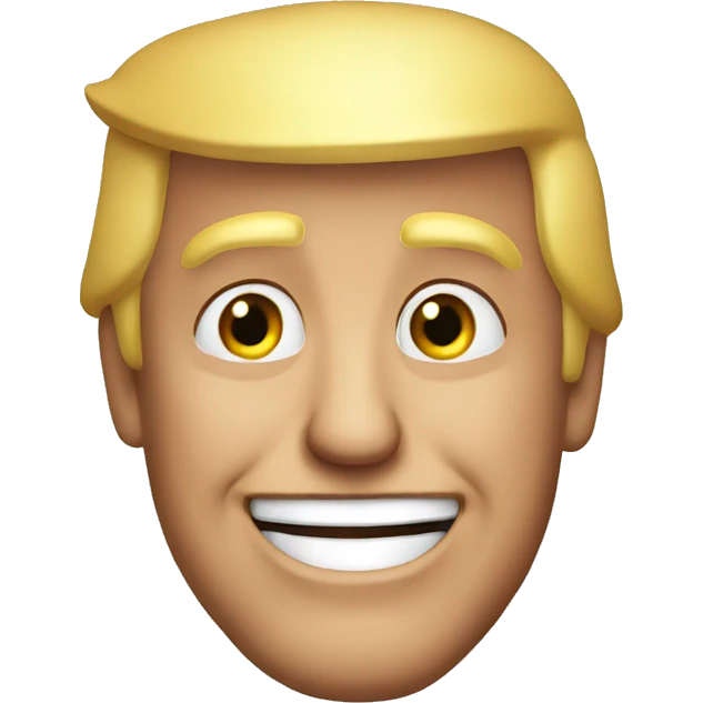 Donald trump happy emoji