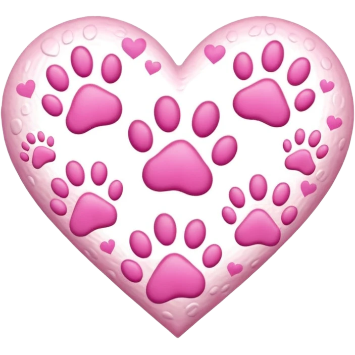 heart with multiple paw prints emoji