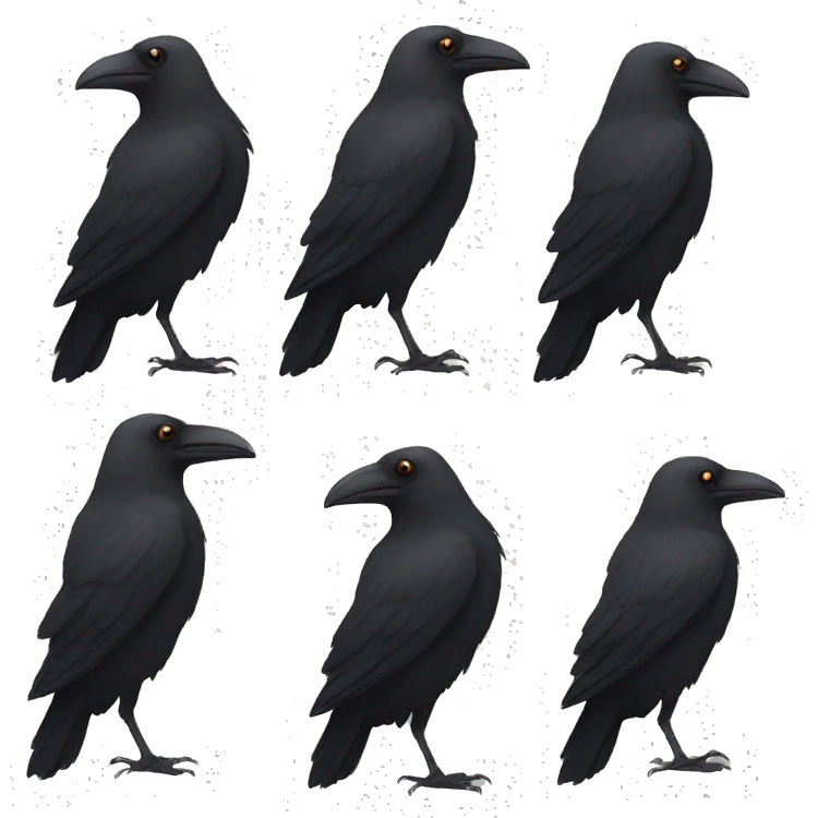 Crow emoji