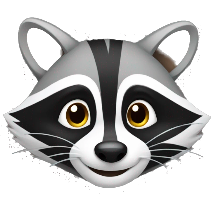 smiling raccoon emoji