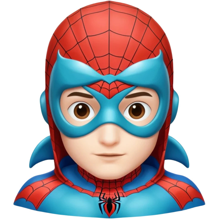 A TV mixed with Spider-Man and Spider-Man wearing a dolphin outfit emoji