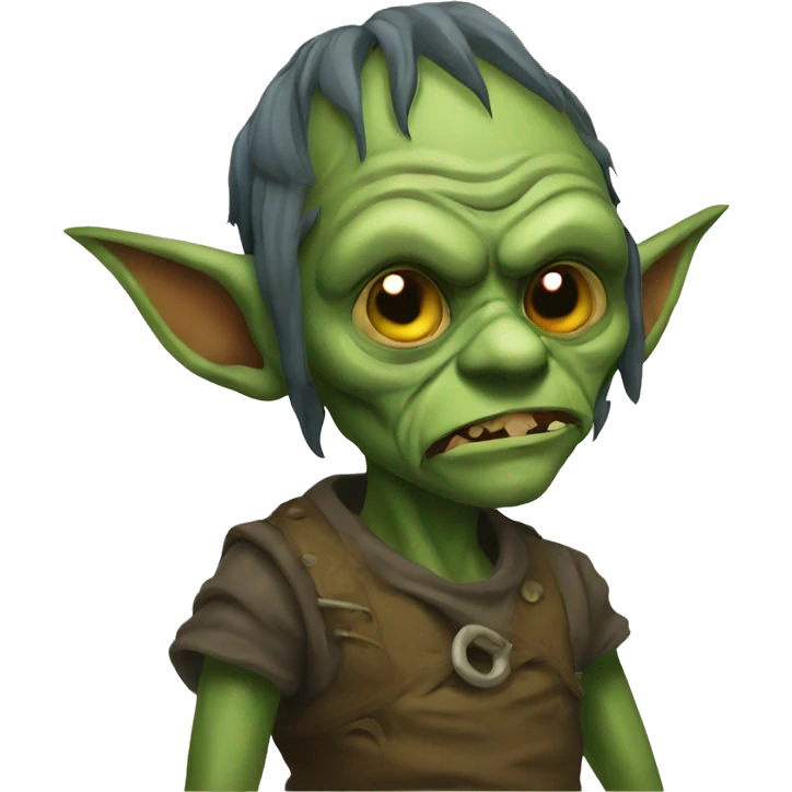 A sick goblin emoji