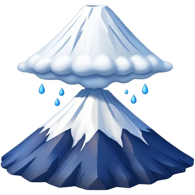 Cinematic Realistic Mount Fuji Emoji  emoji