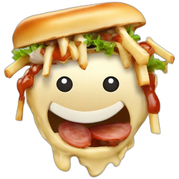 Valdimire Poutine qui mange un kebab emoji