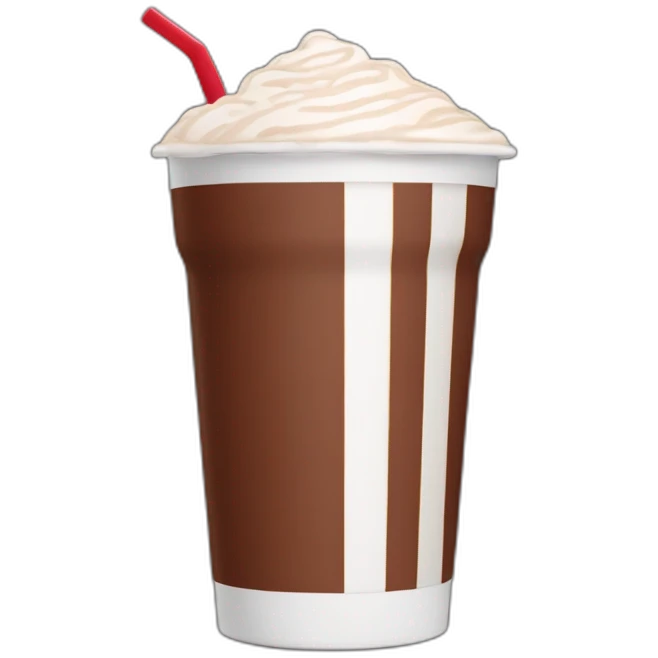 64 oz diet dr pepper mixed with horchata in a stripes cup emoji
