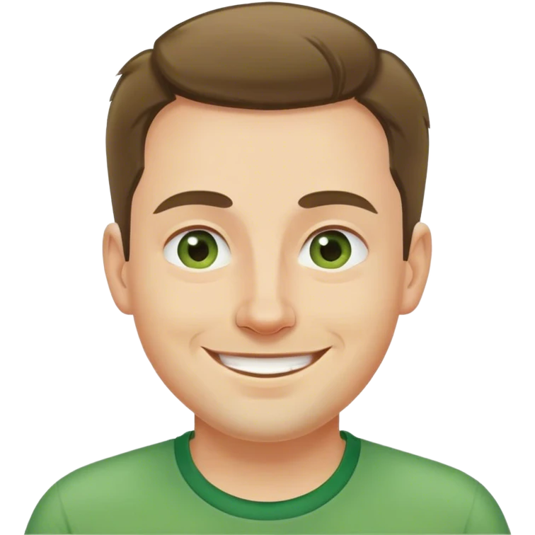 polish man in green shirt happy emoji