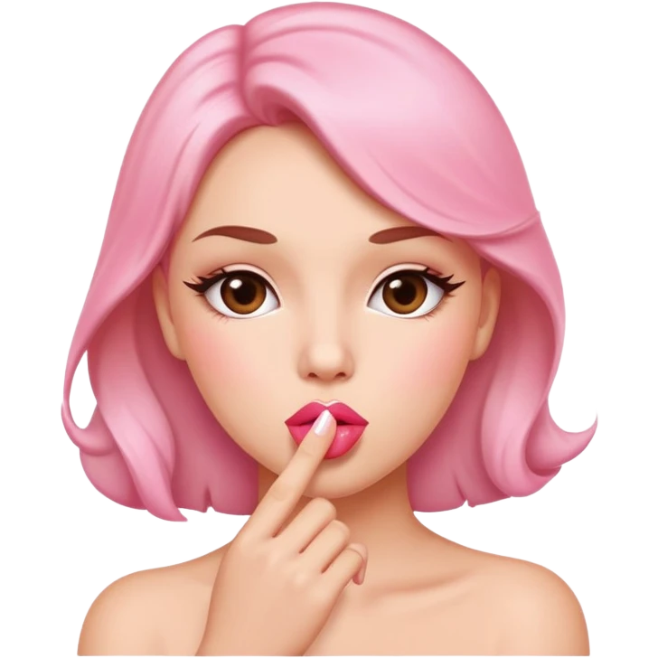 pink lips that blow kisses emoji