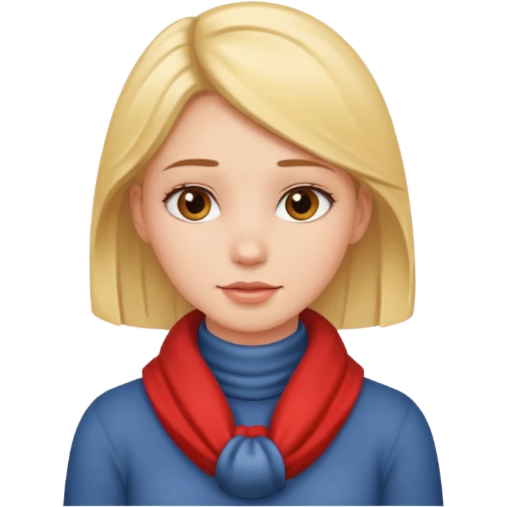 a girl with hands around her neck  emoji