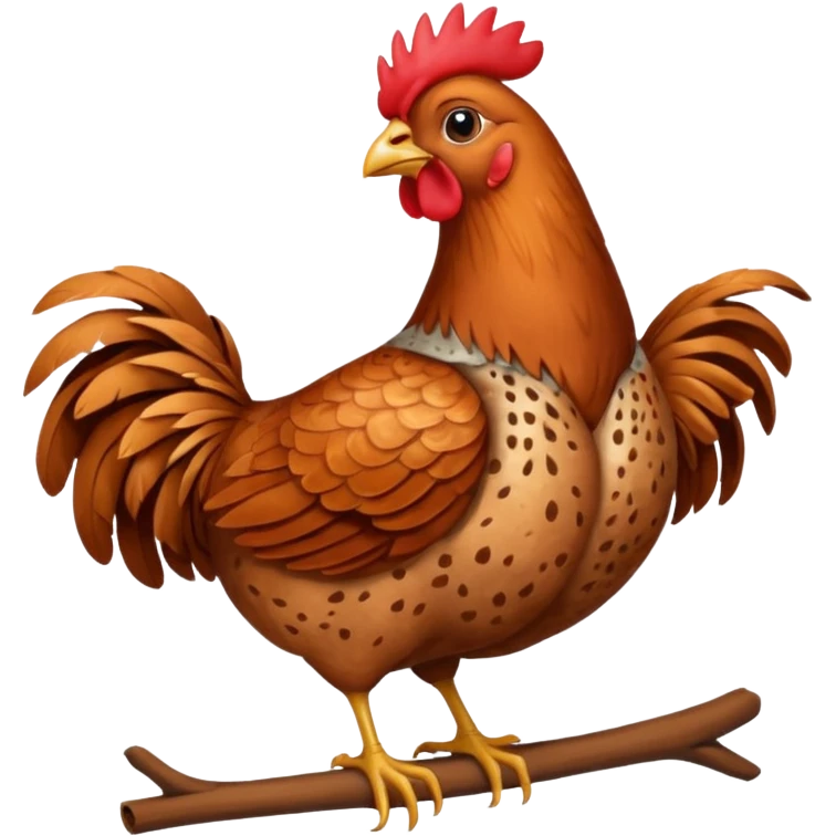 Cinnamon Queen hen emoji