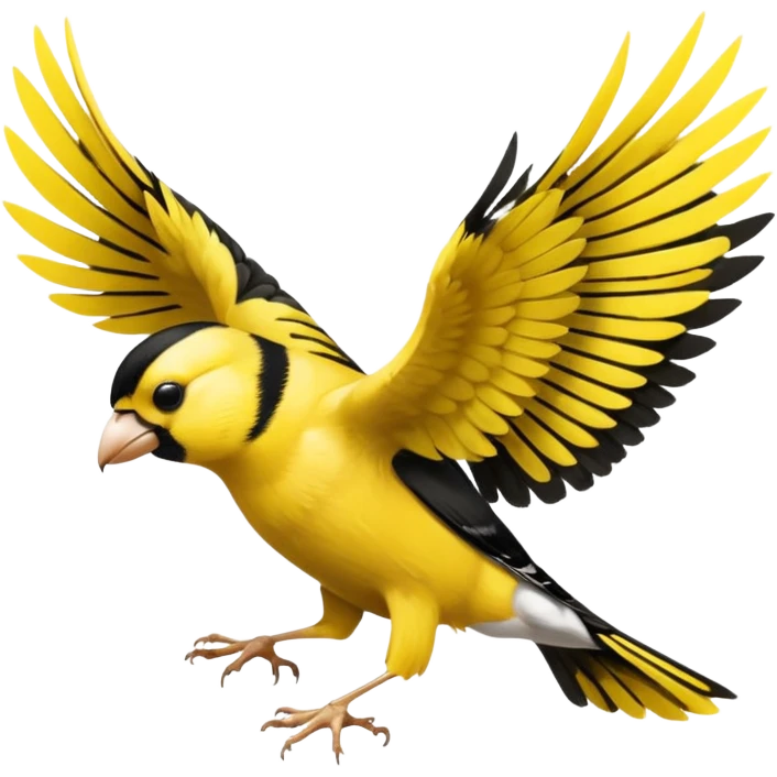 Goldfinch wings emoji
