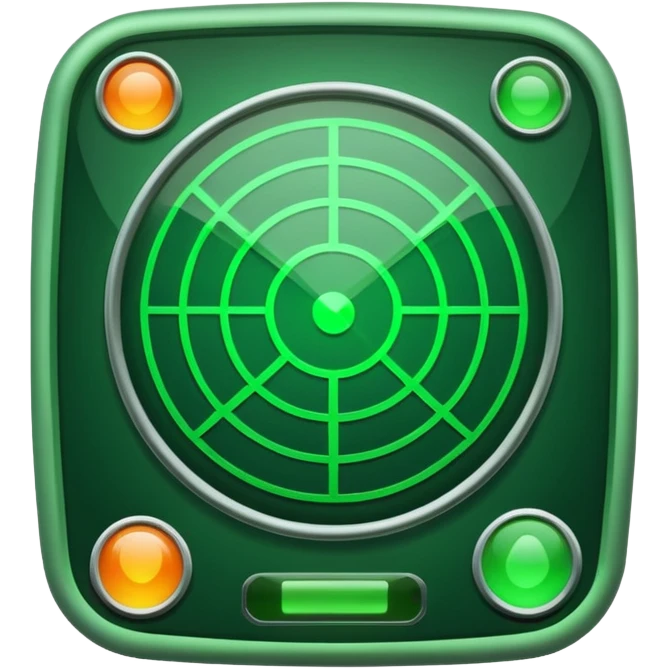 generate ultra realistic green radar
 emoji