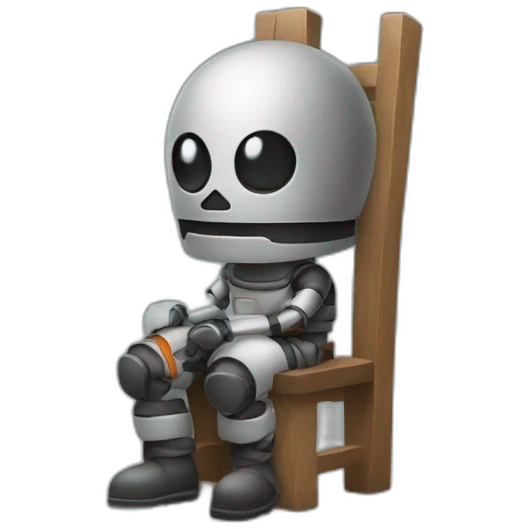 a robor waiting emoji