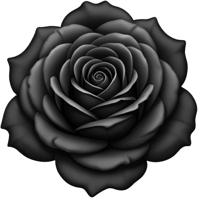 Black rose emoji