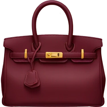maroon birkin bag emoji