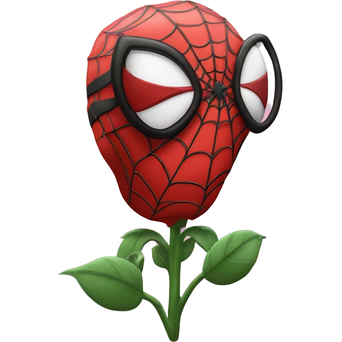 spiderman con un ramo de rosas emoji