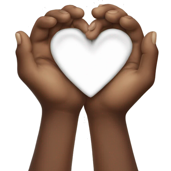 Heart in hands emoji