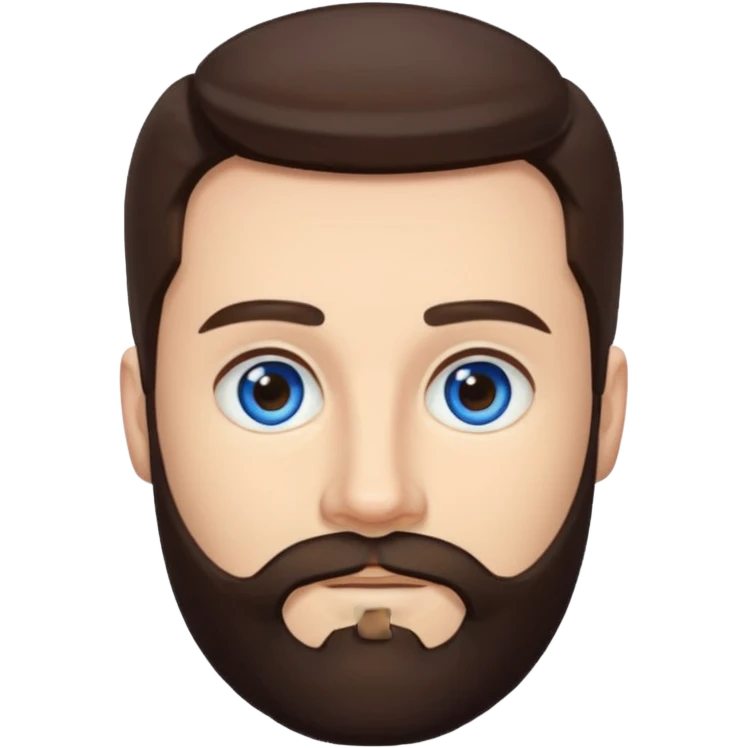 Ehren McGhehey (b.1976) with dark brown hair and beard emoji