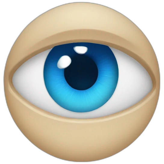blue eyes emoji