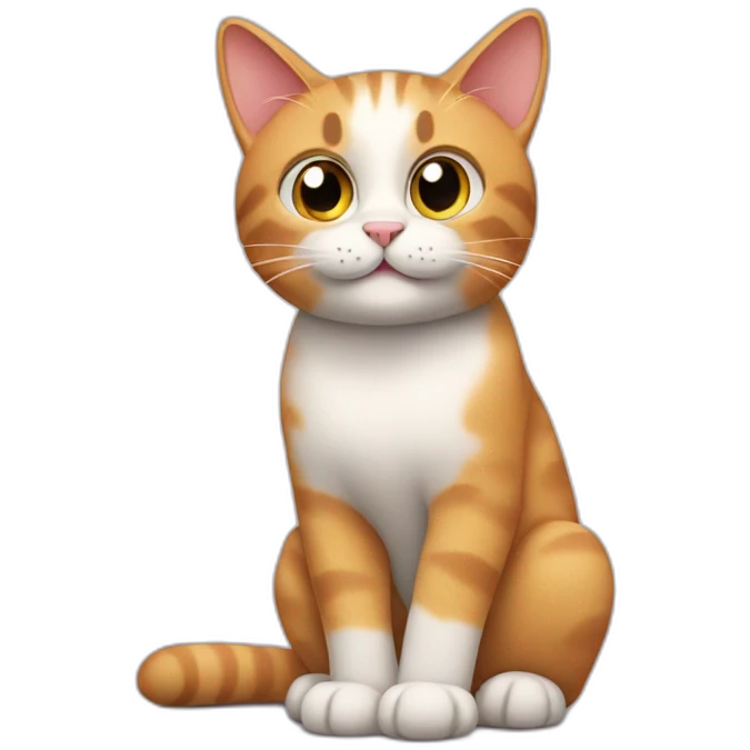 Cat congratulates emoji